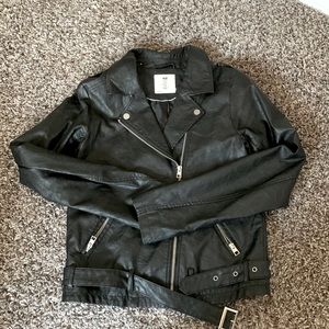 HNM Black Leather Jacket